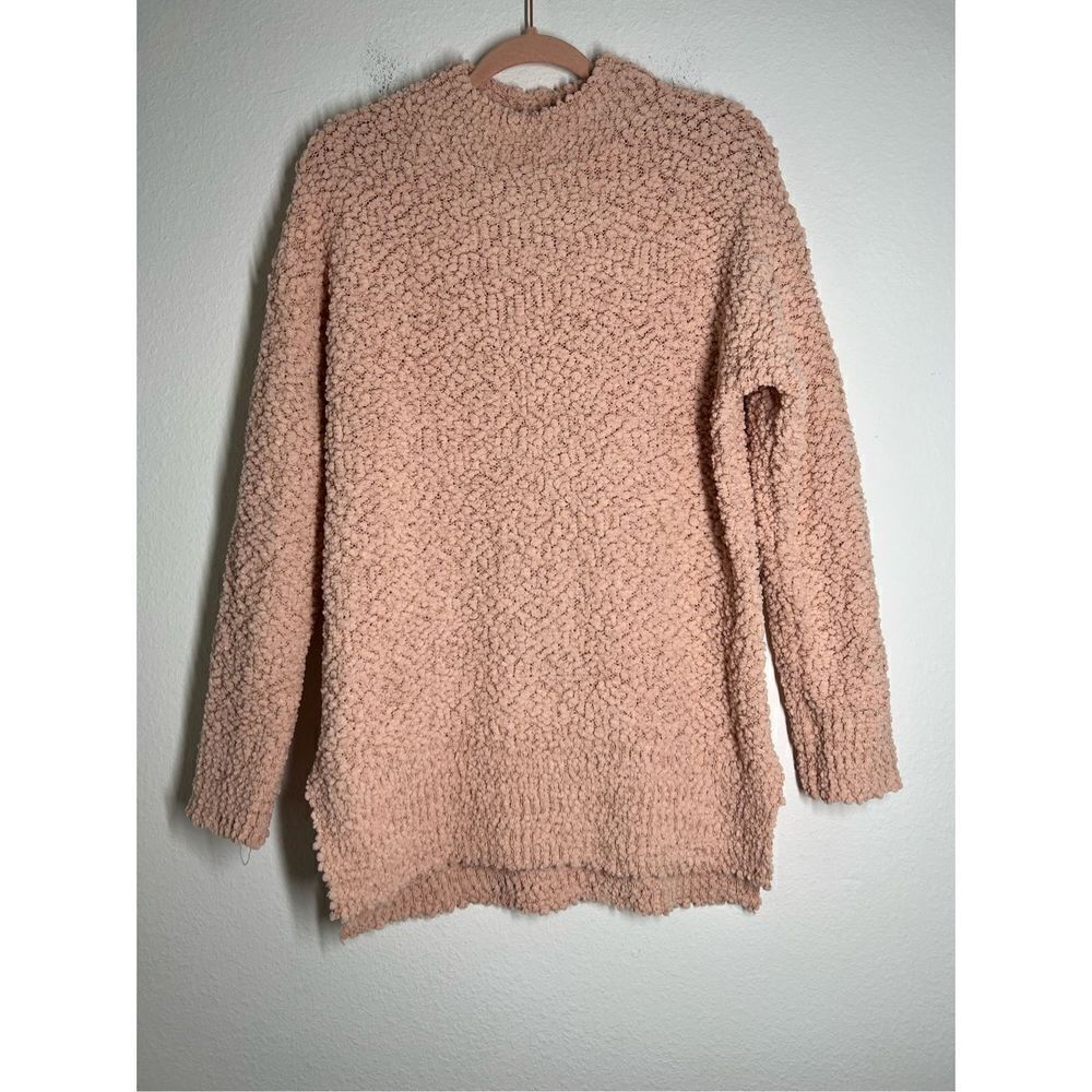 MEROKEETY Light Pink Fluffy Sweater NWOT Size S